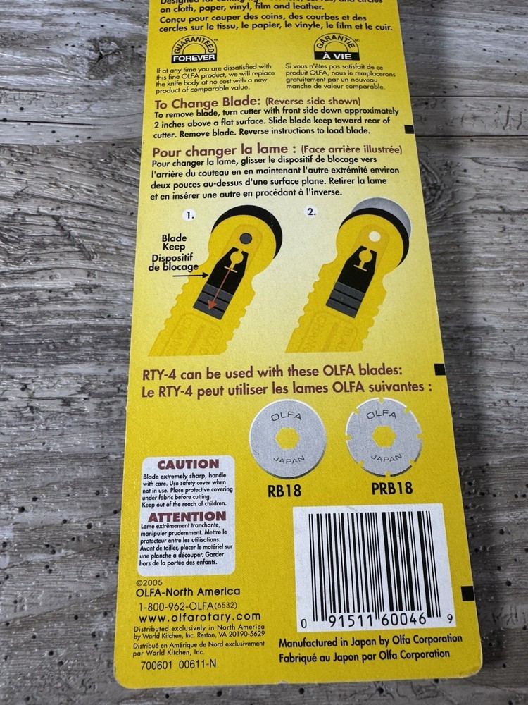 OLFA #9657 ROTARY CUTTER - 18MM