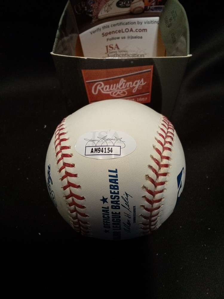 Jerry Reuss Signed OML Baseball JSA COA Certified Autograph- #