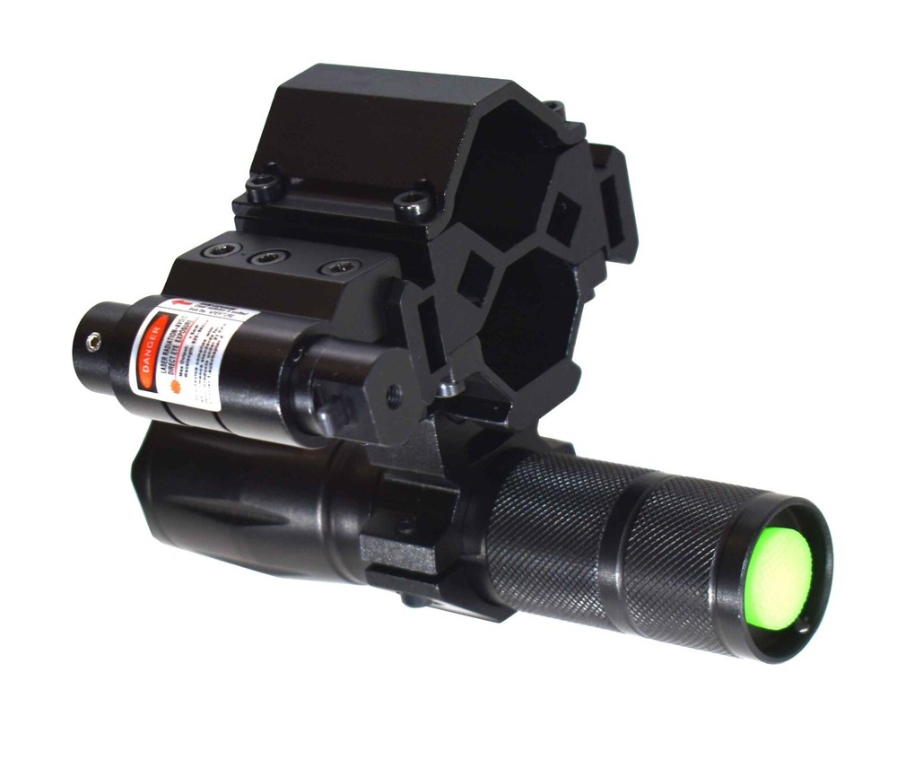 Trinity tactical flashlight red dot sight and mount for mossberg 590m 12ga pump.