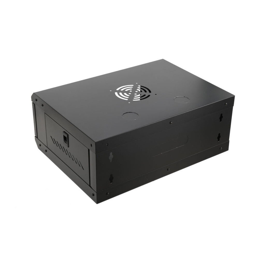 4U Rack Mount 22" Rack Case Equipment Deep Drawer Lockable With 2 Keys Black