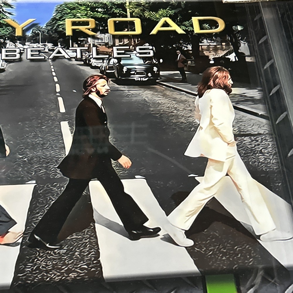 BEATLES FRAMED PIECE REPLICA CHECK 35x23