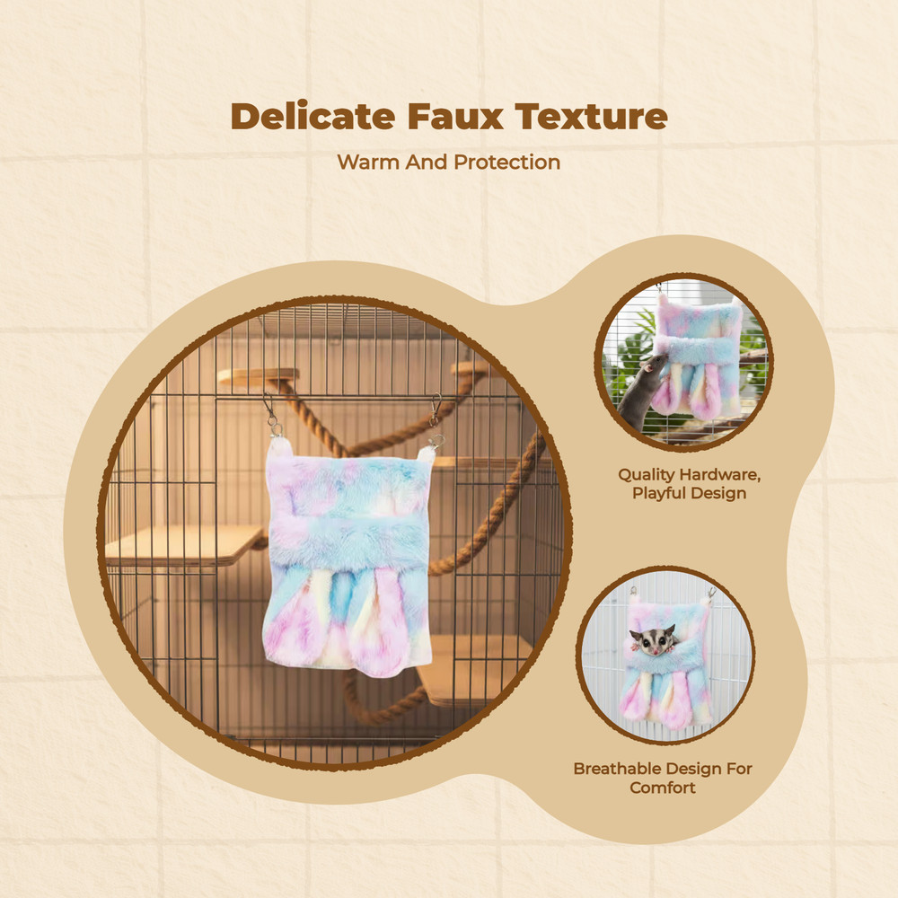 Warm plush bird hanging bed