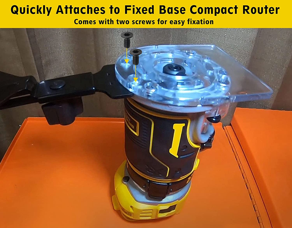 Router Edge Guide for Fixed Base Compact Router (DNP618), Straight Edge Guide