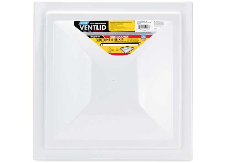 Camco 40187 Replacement RV Vent Lid For Pre-2008 Ventline & 1994+ Elixir – White
