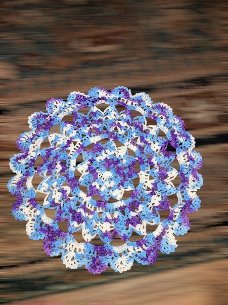 Multi Color Doiley Center Piece Handmade By Me