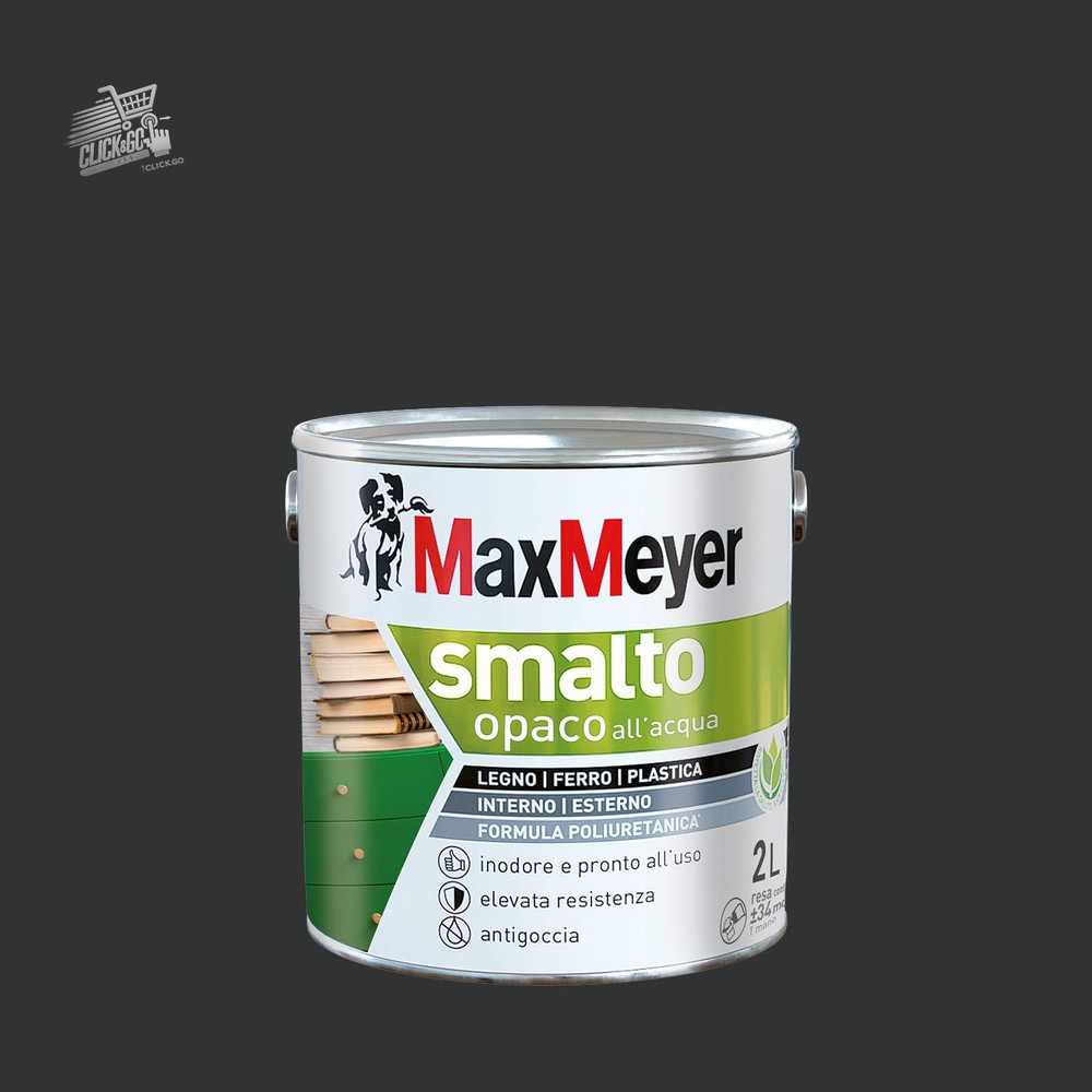 Black Matte Polyurethane Water Enamel 0.75L