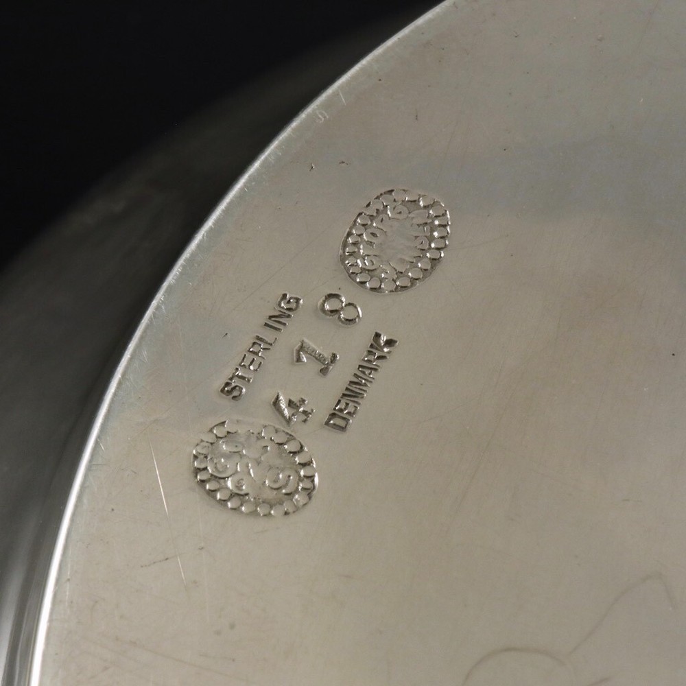 Georg Jensen. Hammered Sterling Silver Bowl #418.