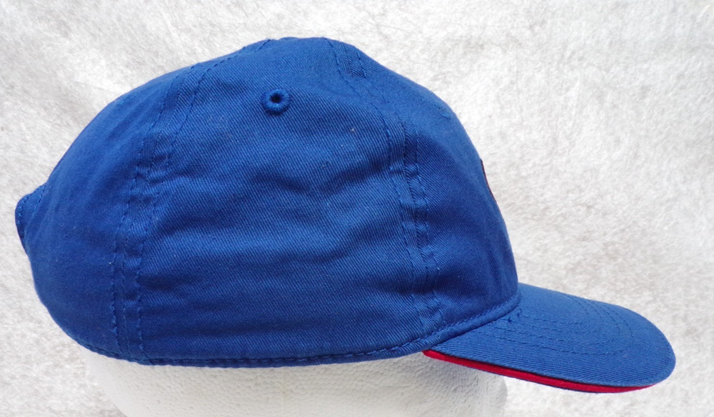 SUPERMAN DC COMICS BLUE BASEBALL CAP LARGE 100% COTTON STANDARD HAT STRETCHABLE