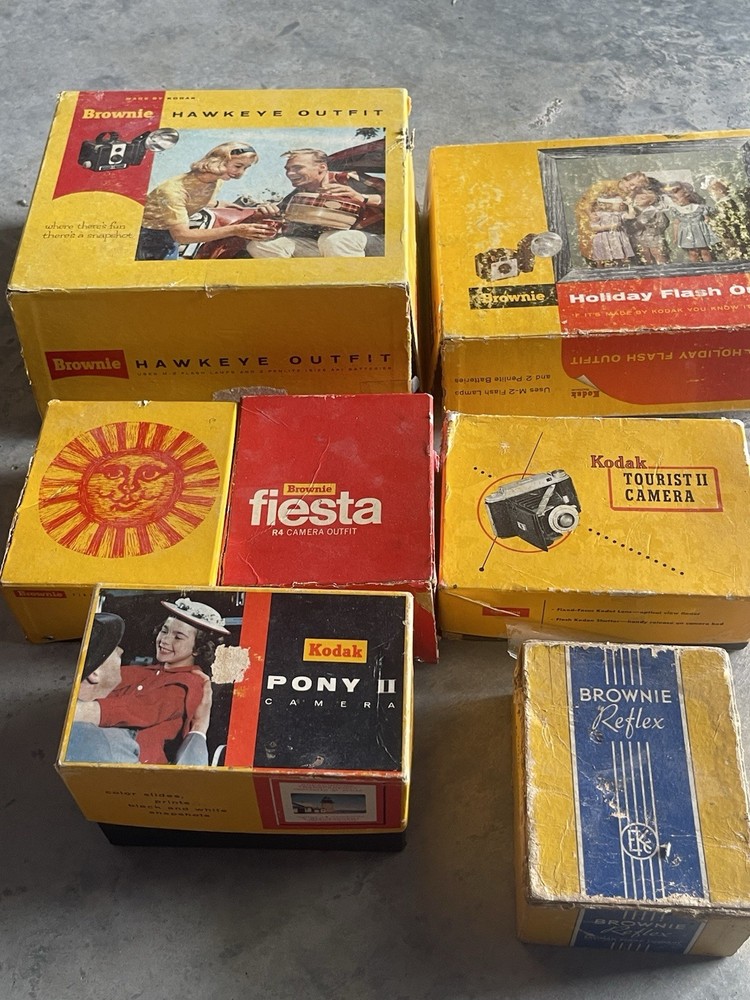 vintage Empty Box Lot (5)