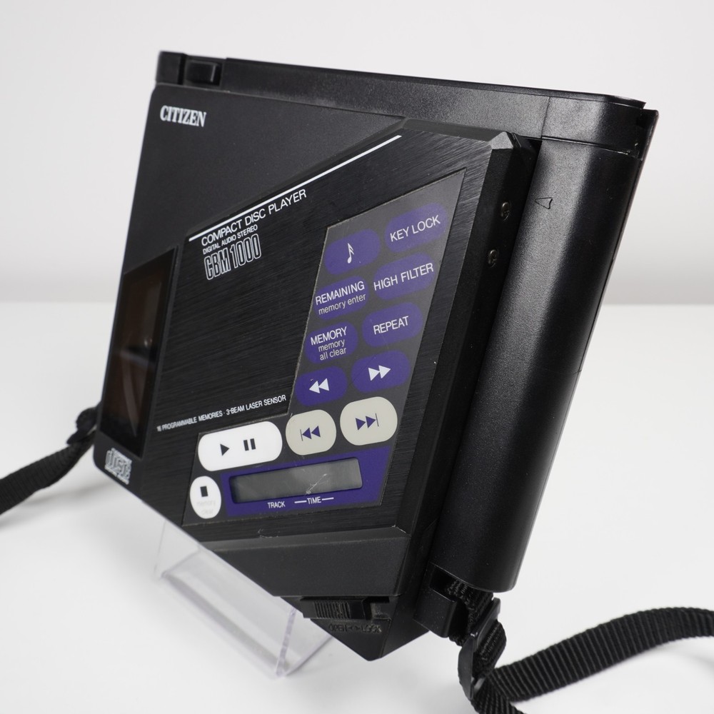 Citizen CBM 1000 Digital CD Discman Compact Disc + Battery Pack - Working!