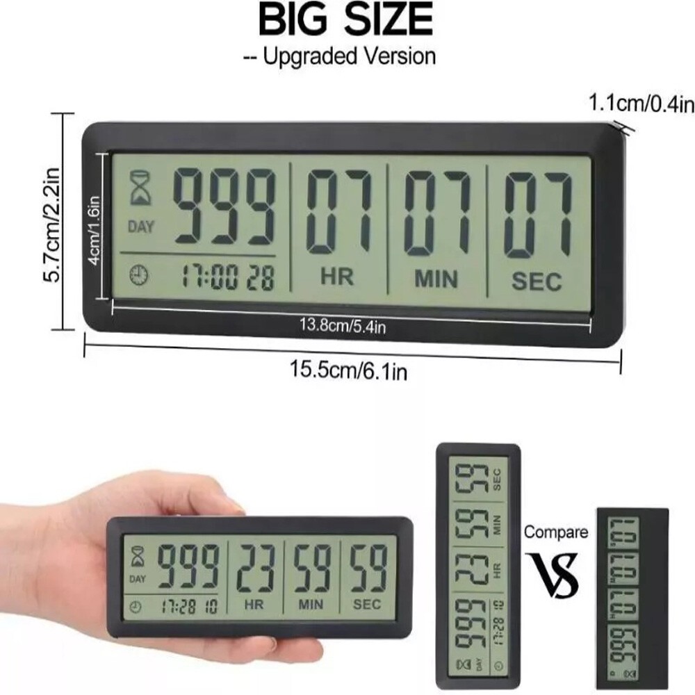 999 Days Count Down Clock Digital Countdown Days Timer Clock Time Management