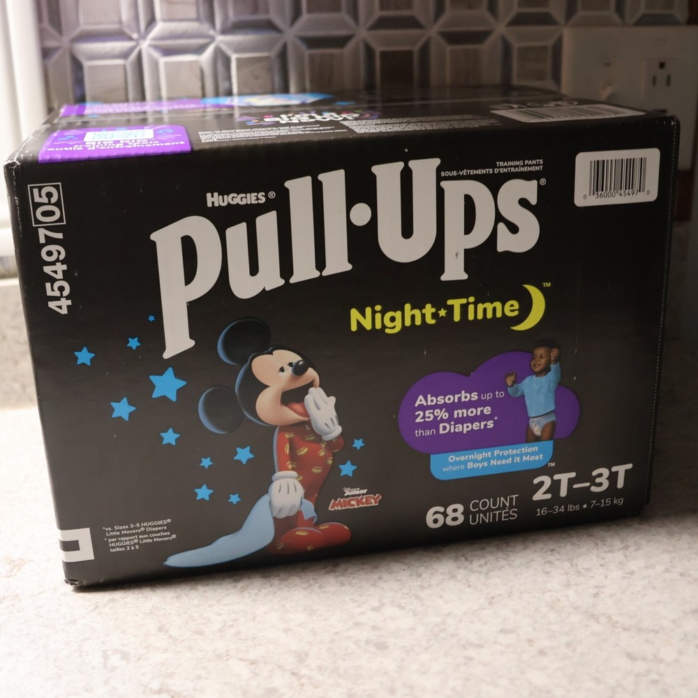 Pull-Ups Boys' Night-Time Training Pants Super Pack - 2T-3T - 68ct