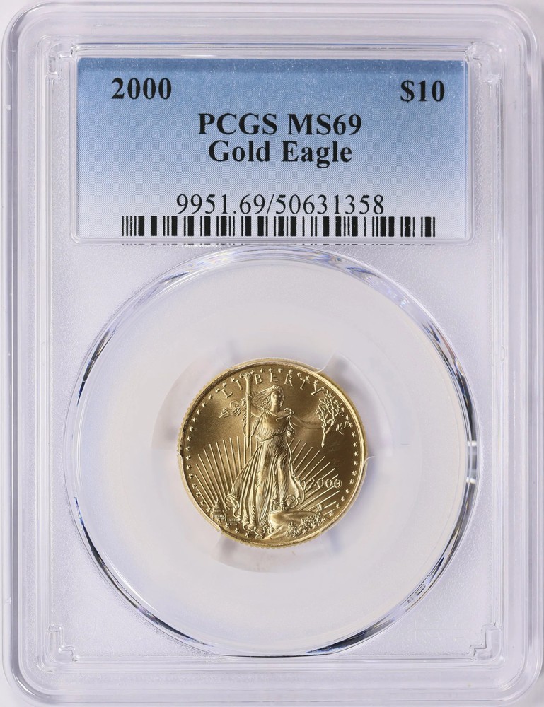 2000 1/4 oz American Gold Eagle PCGS MS-69