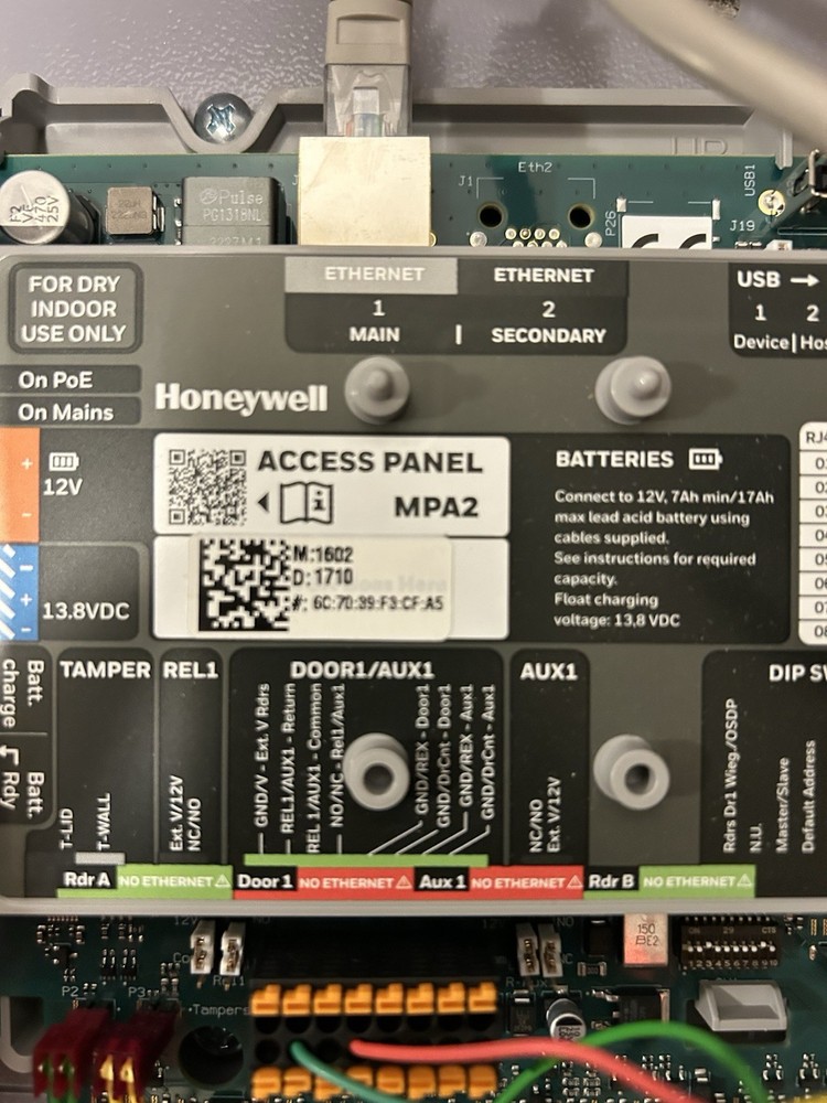 👍 Honeywell Maxpro Access MPA2 Door Access Control Panel Box 2 Door Controller