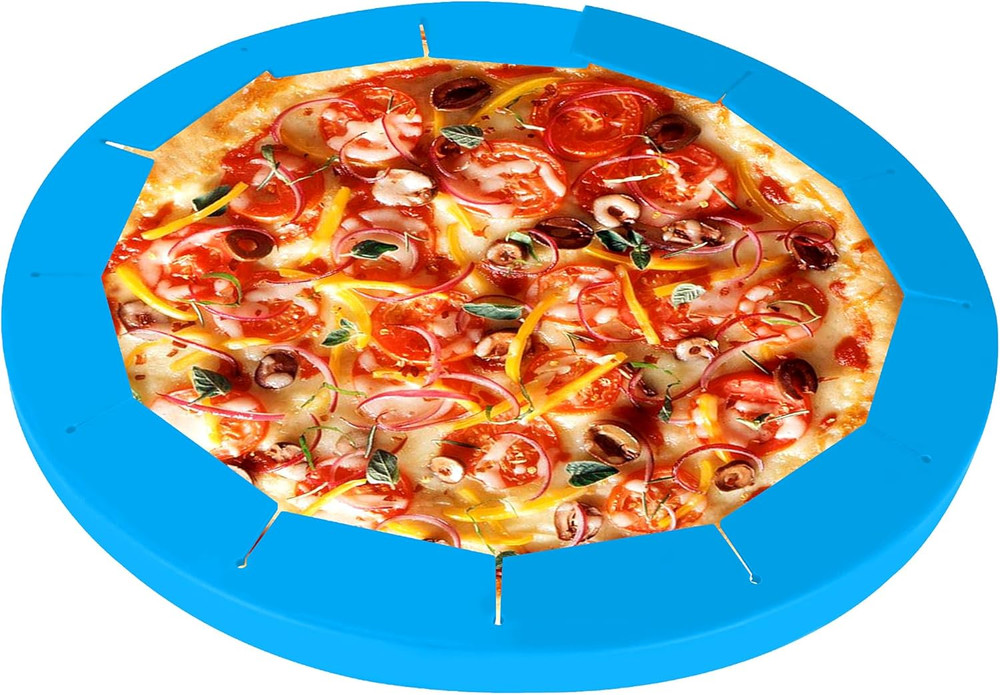 2 Pack Adjustable Pie Crust Shield Silicone Protectors - Bake Crust Protector Co