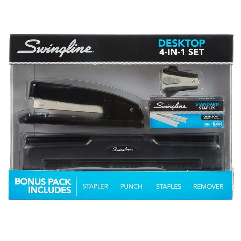 Swingline Desktop Stapler 3-Hole Punch Set