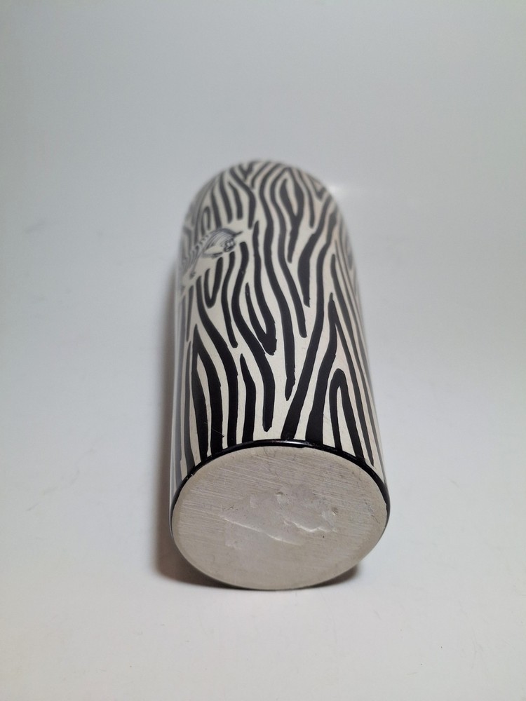 Soapstone Zebra Vase
