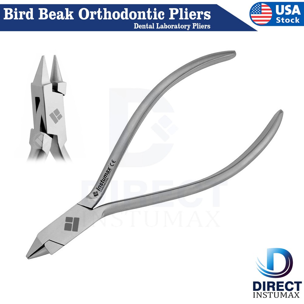 Bird Beak Orthodontic Plier Dental Wire Bending Loop Forming Spring Adjusting CE