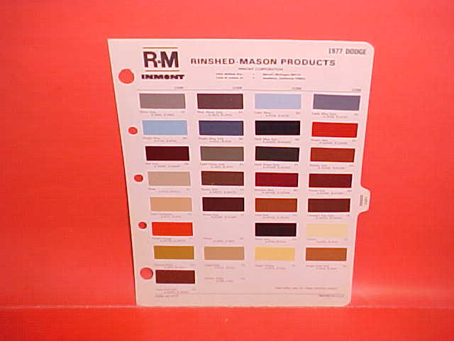 1977 DODGE CHARGER ASPEN ROYAL MONACO BROUGHAM DIPLOMAT MEDALLION PAINT CHIPS RM