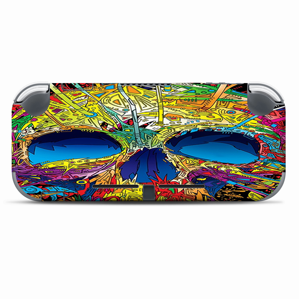 Skins Decals wrap for Nintendo Switch Lite - colorful skull 1