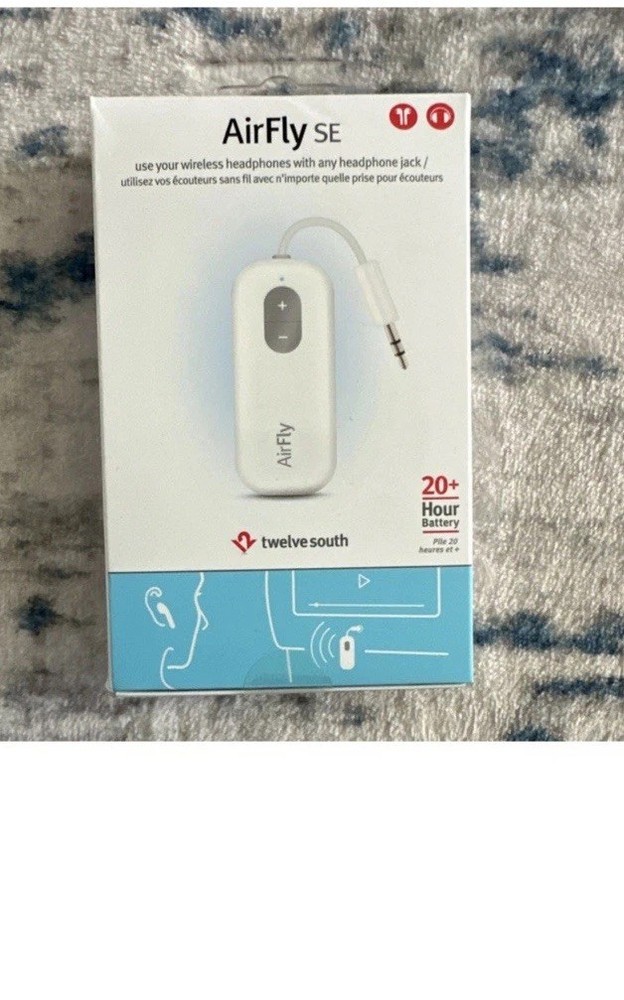 Twelve South AirFly SE Bluetooth Wireless Transmitter, 20+ Hour Battery