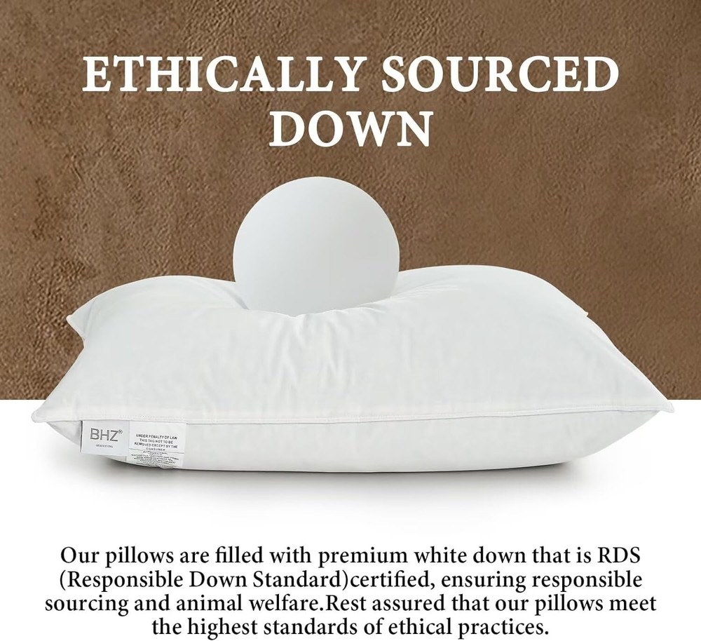 Goose down Feather Pillows Queen Size Hotel Collection Bed Pillows..............