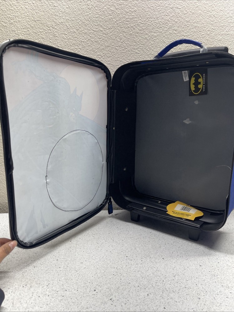 Blue Batman Children Rolling Suitcase