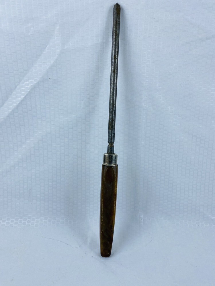 Vintage Honing Rod Knife Sharpener File - Bakelite Style Handle
