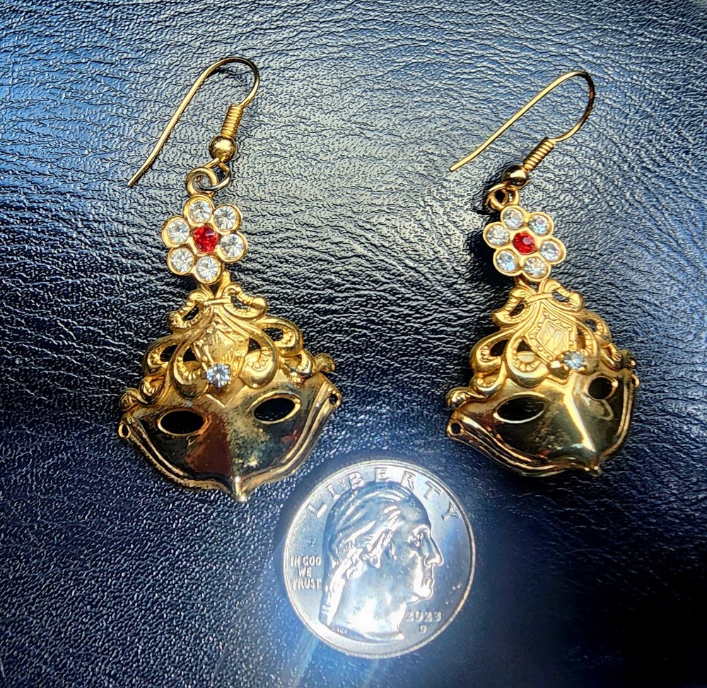 Vintage Mask Earrings