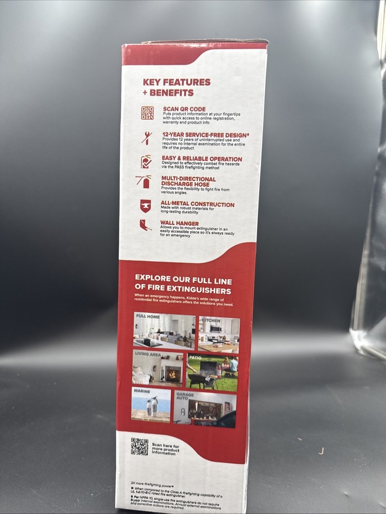 Kidde Full Home Fire Extinguisher Model FX340SC-2 5LB