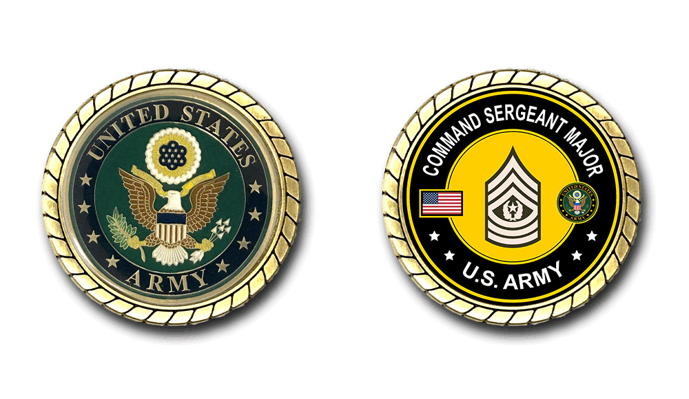 US Army Command Sergeant Major Challenge Coin Officially Licensed
