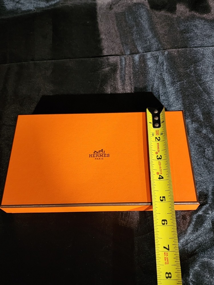Authentic Hermes Empty Box #57 w/Tissue Paper & Ribbon