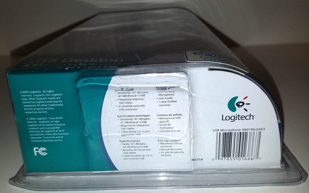 (NEW) LOGITECH USB DESKTOP MICROPHONE (SKYPE CERTIFIED)NOISE CANCELLING (PC/MAC)