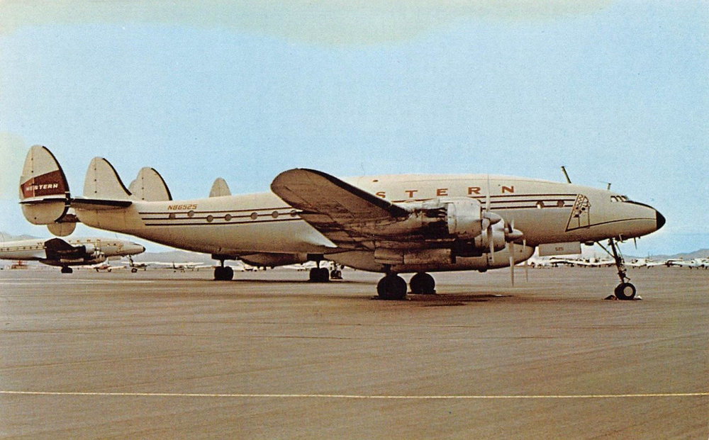 Airline Postcards Western Airlines Lockheed L-749A Constellation