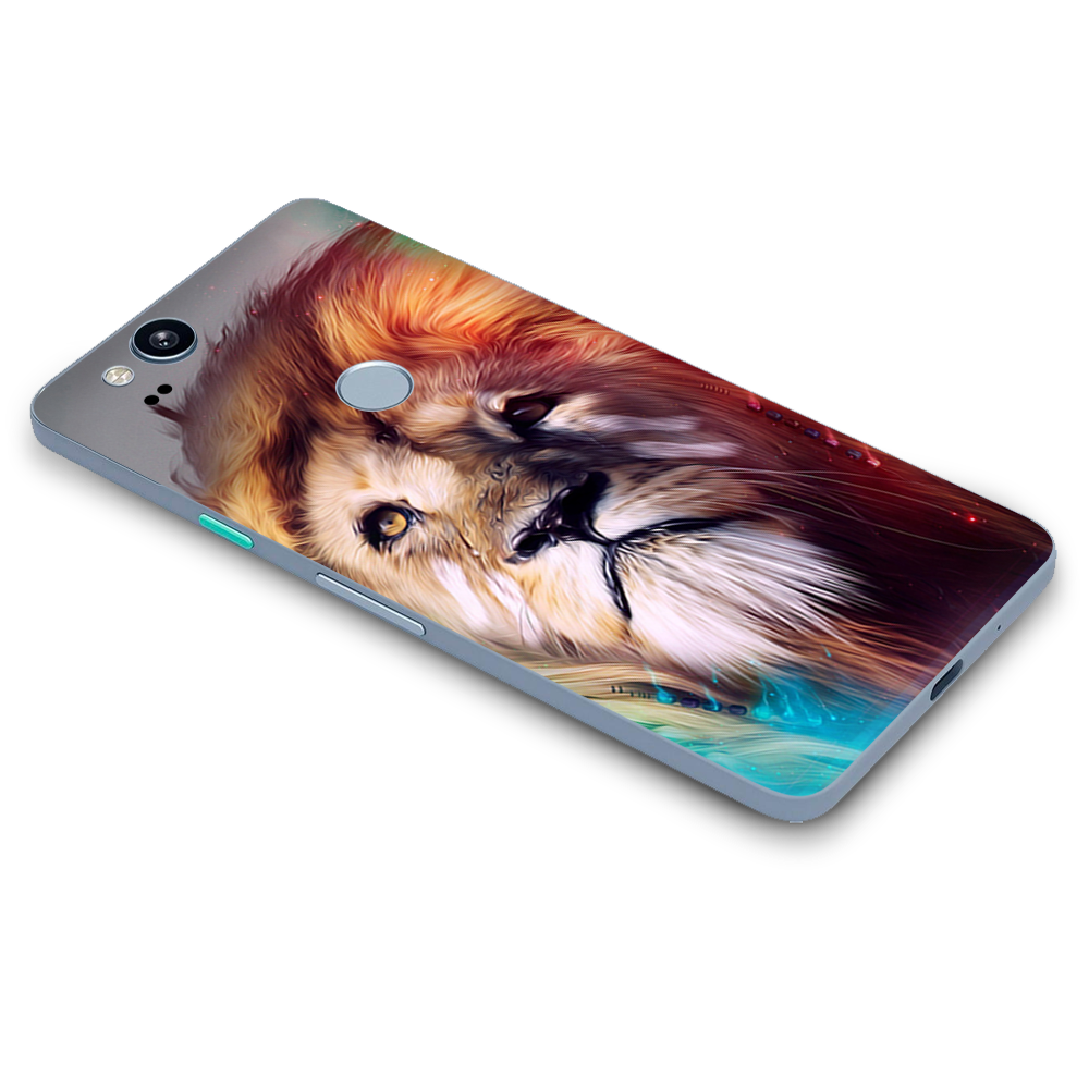 Google Pixel 2 Skins Decal Wrap Lion face