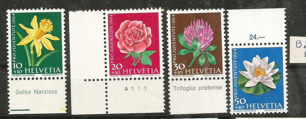 Switzerland B 299- B 302 MNH