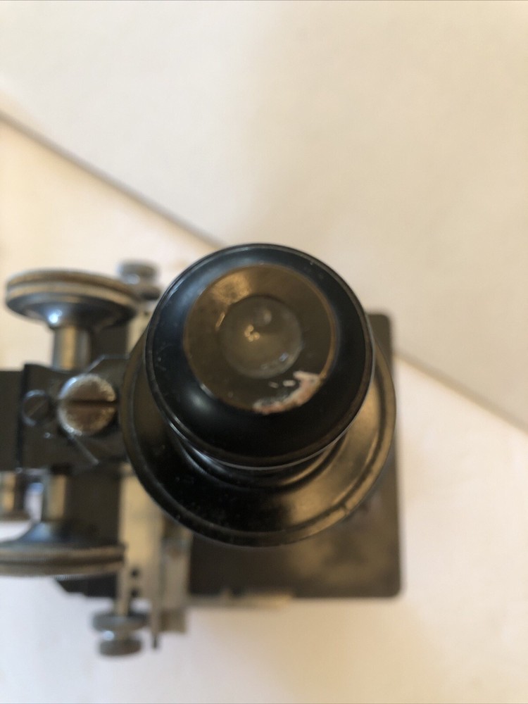 Rare Vintage Spencer Buffalo Stereo Microscope Three Objectives