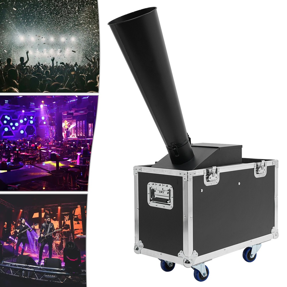 CO2 Confetti Launcher with Flight Case – 19.68 ft High Blaster