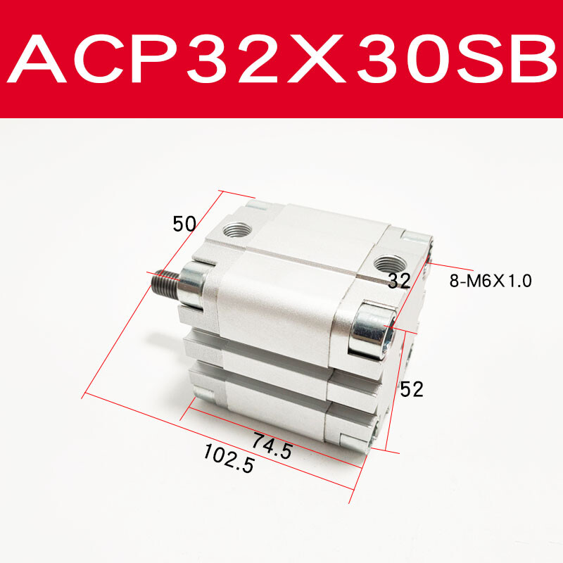 New 1PC ACP32X30SB Compact cylinder External thread ACP series