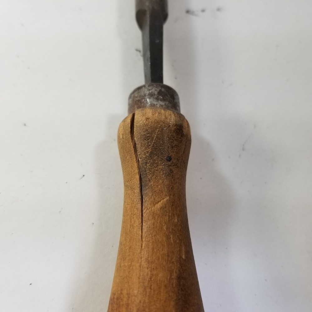 VINTAGE NICHOLSON 13" Round File Wood Handle