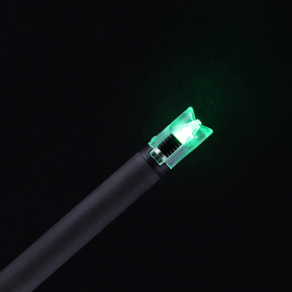 DEEPOWER Crossbow Lighted Nock with On/Off Switch 4 Pack with .285”/.297”/.300”/