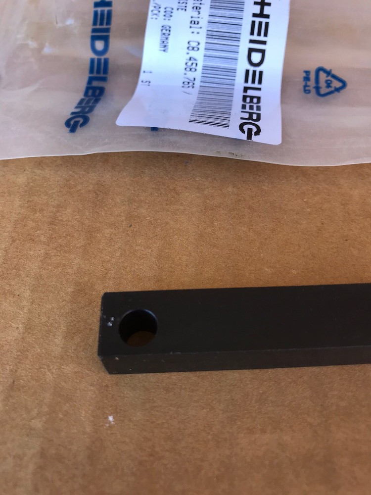 Original Heidelberg Plate Tail Clamp Bar C8.458.765/ From Germany
