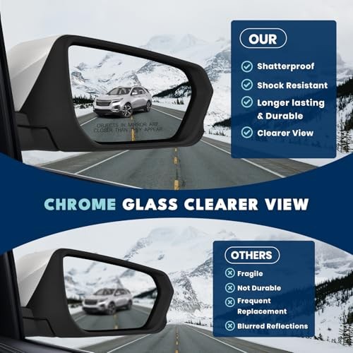 Side mirror assembly replacement, left side mirror assembly replacement, right