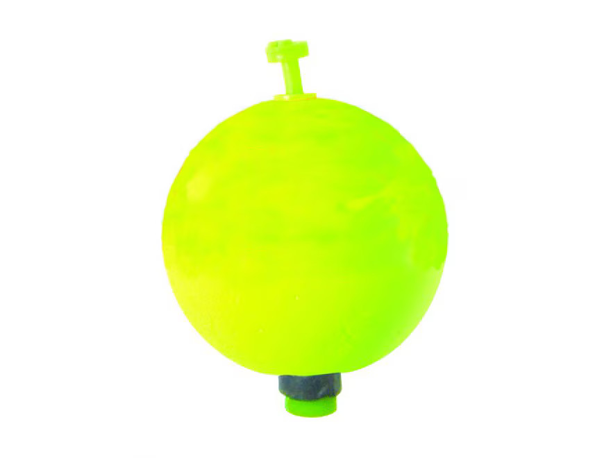 Eagle Claw Foam Round Float 2" Weighted Charteuse 2 Pack