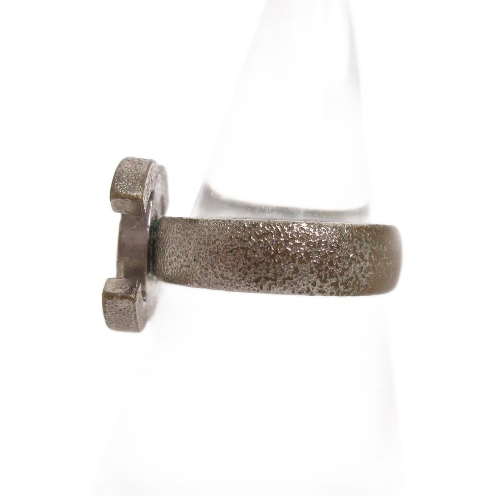 Chanel Fork Ring Coco Mark Silver Color No. 13 Accessory Ech Ladies