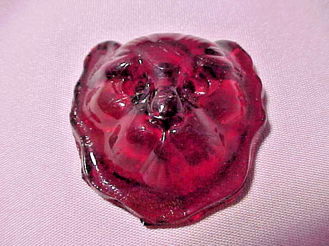 10 Red Glass Figural Cat Kitten Head Knobs, Pulls, Or Buttons