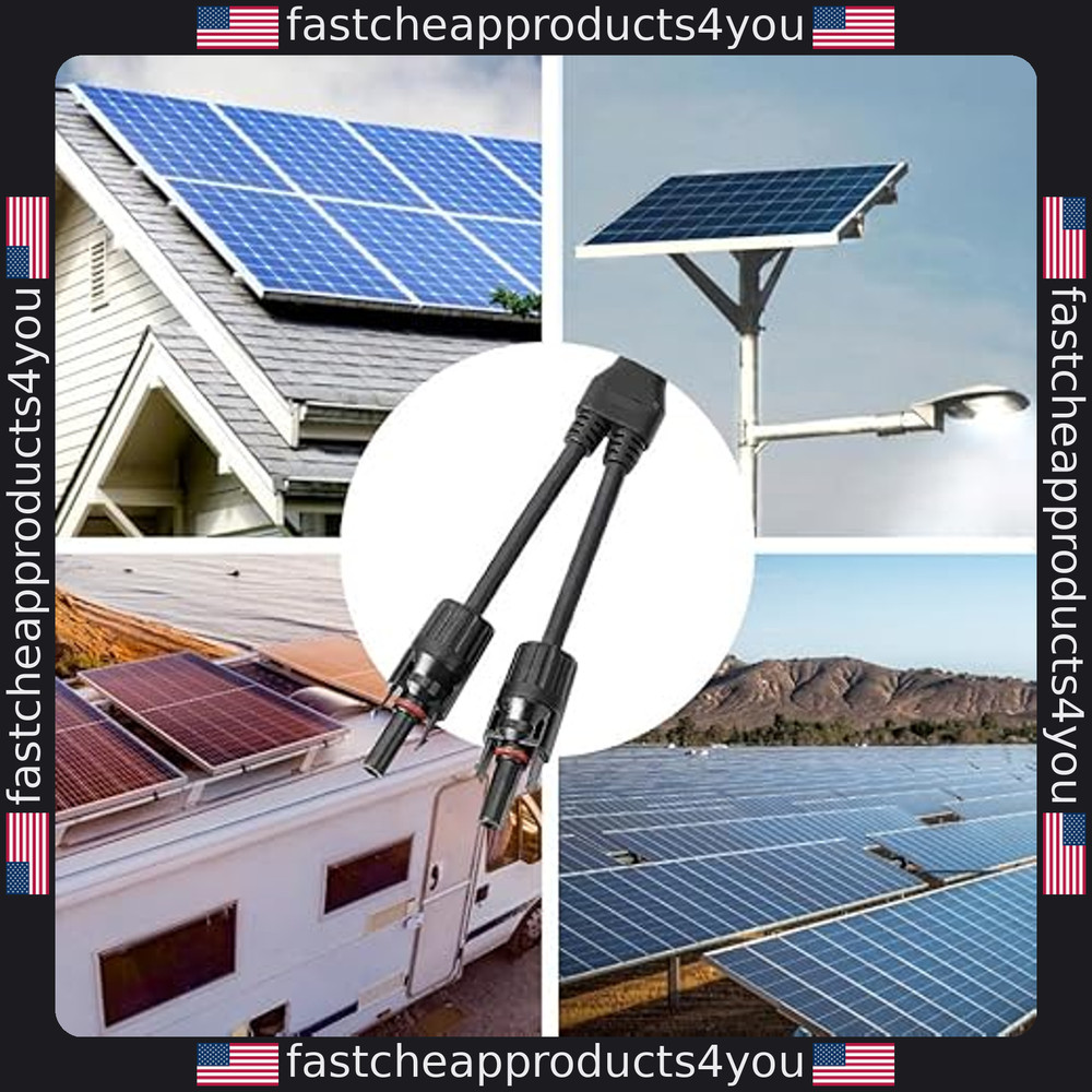 ANGSTROM Y-Type Solar Connectors, 1-Pair FMM+MFF for Parallel Panel Use