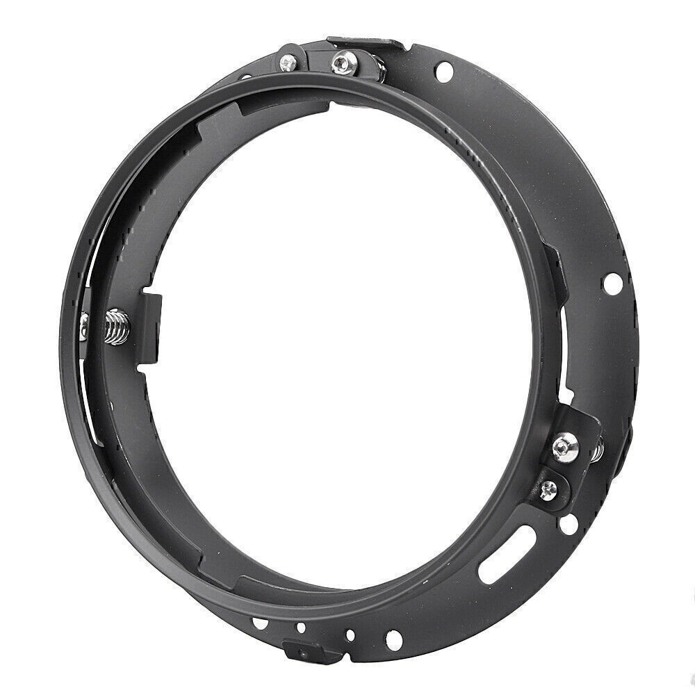 LED 7" Round LED Headlight Ring Bracket For Touring Softail Mounting HID Black