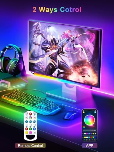 Monitor Down Light Bar, RGB Screen Desk Light PC, Dimmable LED Dynamic 1pc
