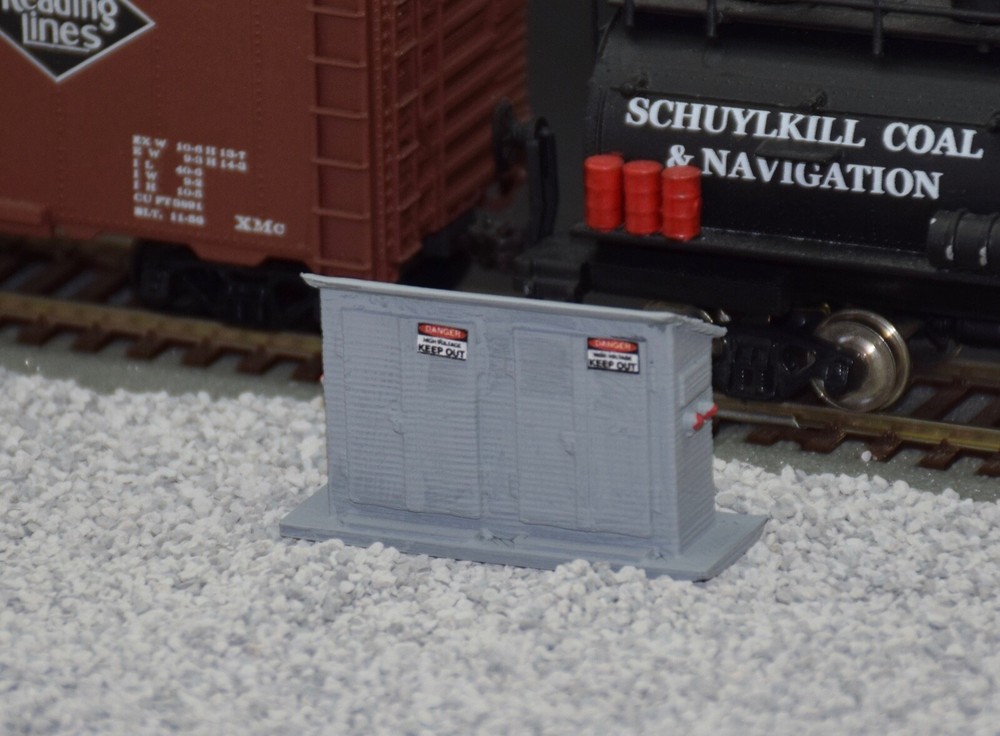 HO Scale Electrical Relay Cabinet Model Railroad Handcrafted Custom Designed